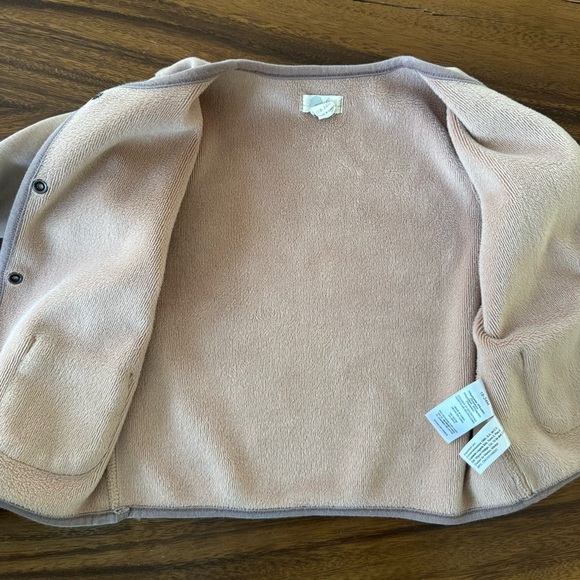 Peek Cozy Tan Mauve Button-Up Cardigan Jacket 18-24M - Picture 3 of 5
